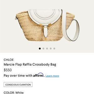 Chloe Marcie flap woven purse